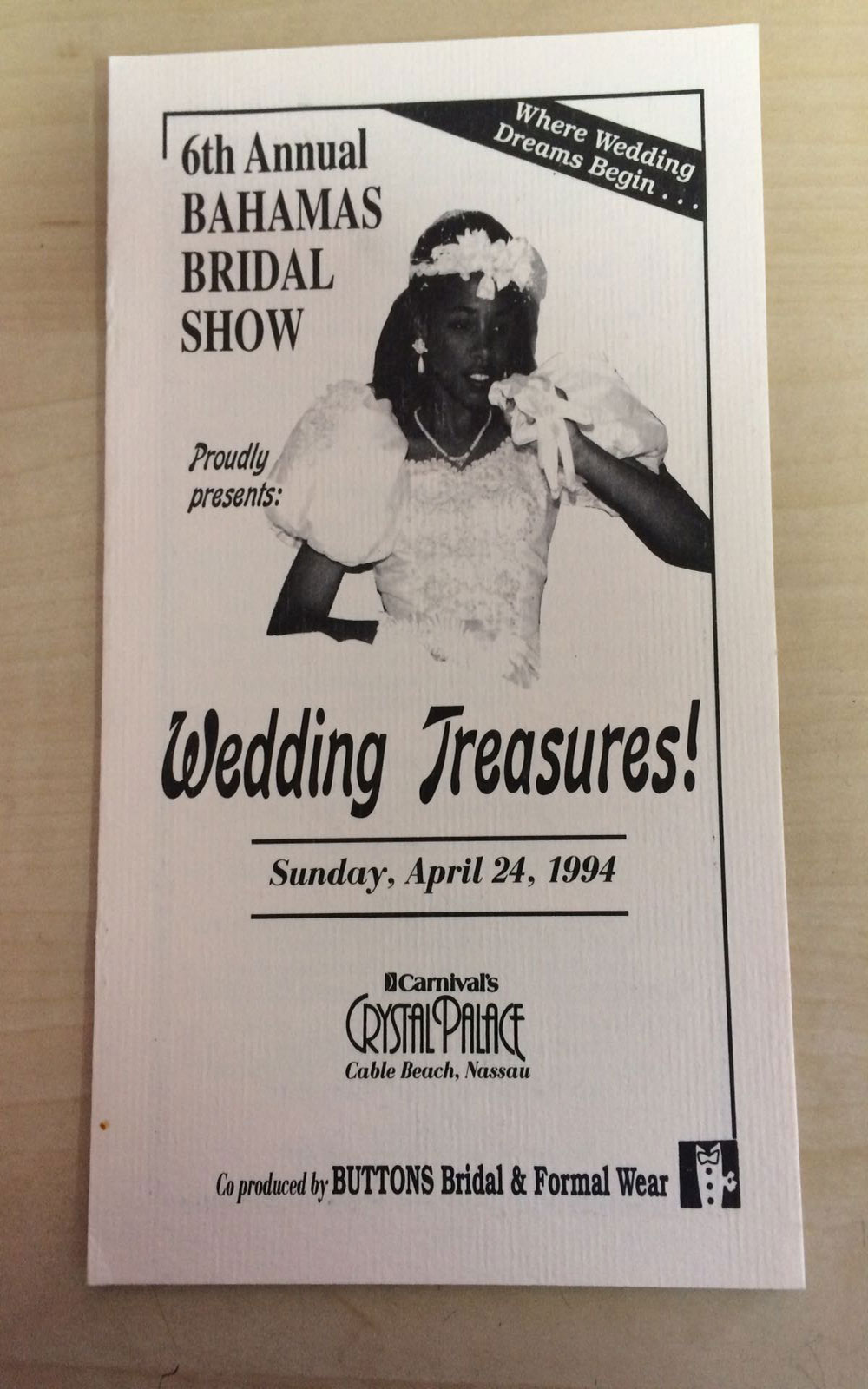 Bahamas Show Programme 1994